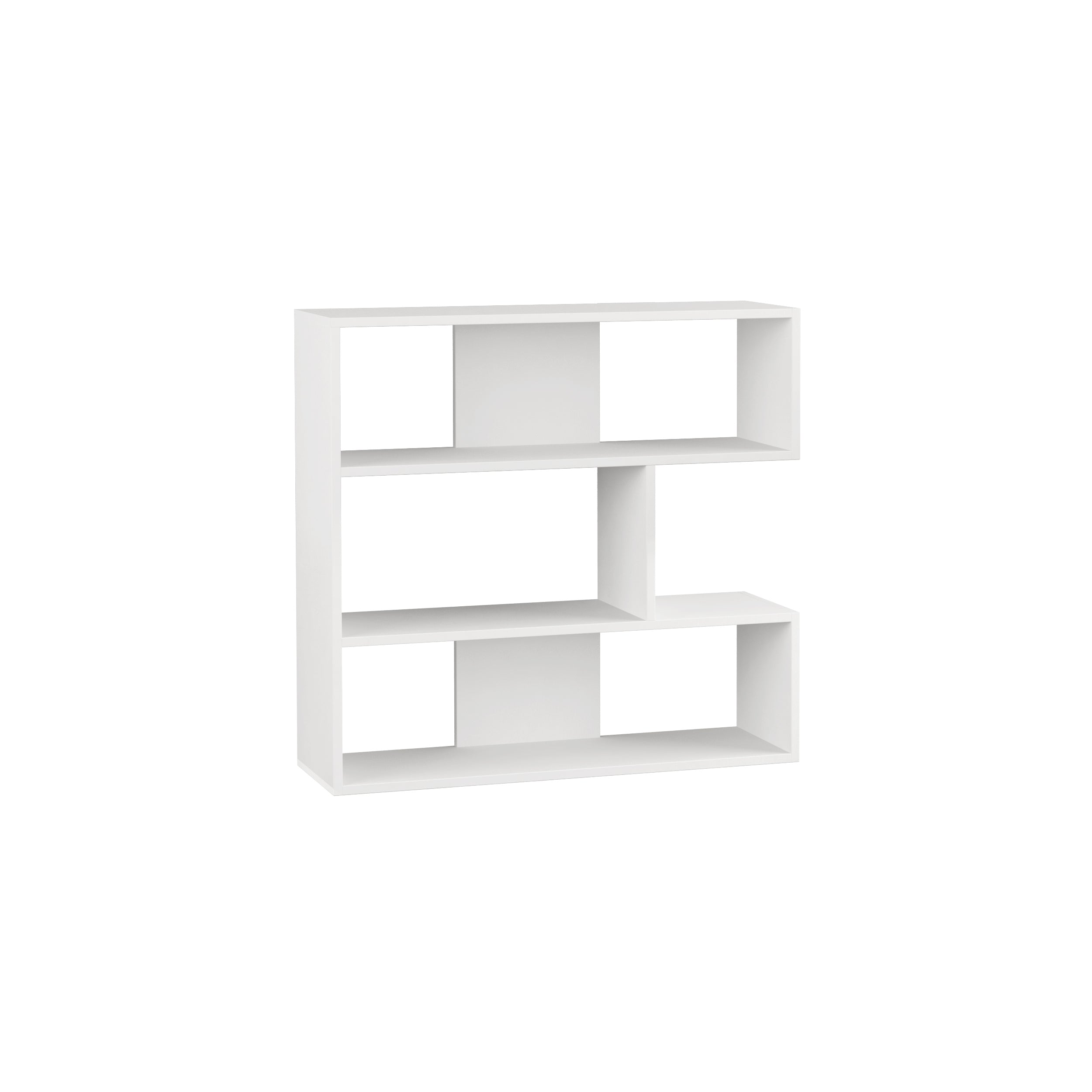 Molly Modern Bookcase Display Unit No.1 Short 89cm – White