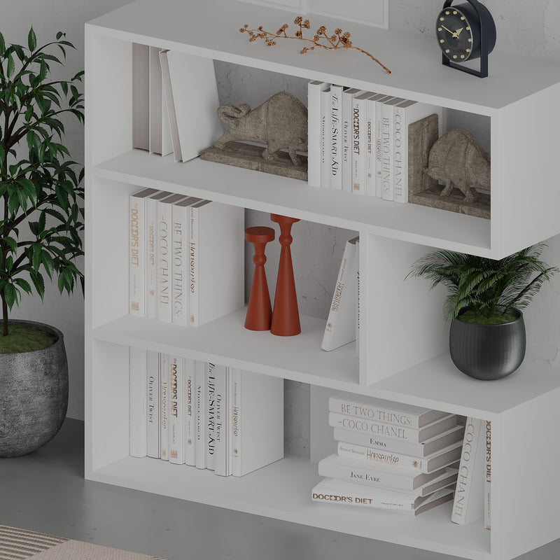Molly Modern Bookcase Display Unit No.1 Short 89cm - Decortie