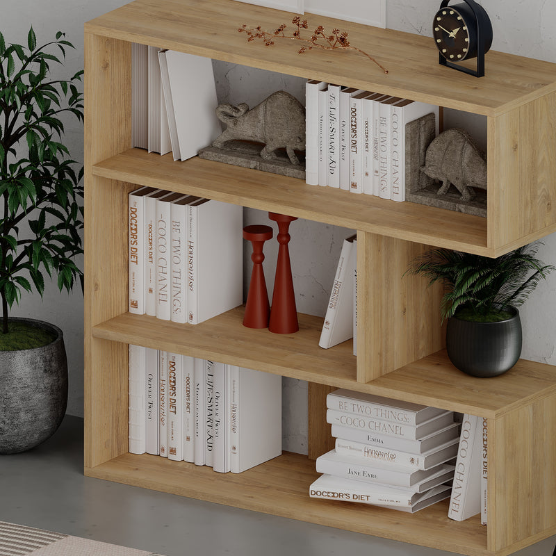 Molly Modern Bookcase Display Unit No.1 Short 89cm - Decortie