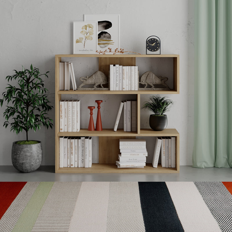 Molly Modern Bookcase Display Unit No.1 Short 89cm - Decortie