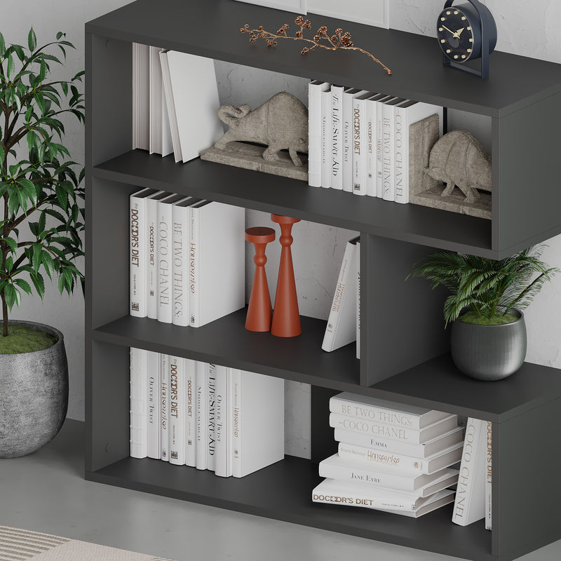 Molly Modern Bookcase Display Unit No.1 Short 89cm - Decortie