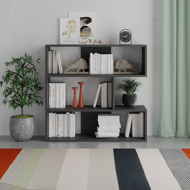 Molly Modern Bookcase Display Unit No.1 Short 89cm - Decortie