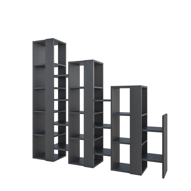 Lift Separator Modern Bookcase Display Unit Room Separator Tall 151cm - Decortie