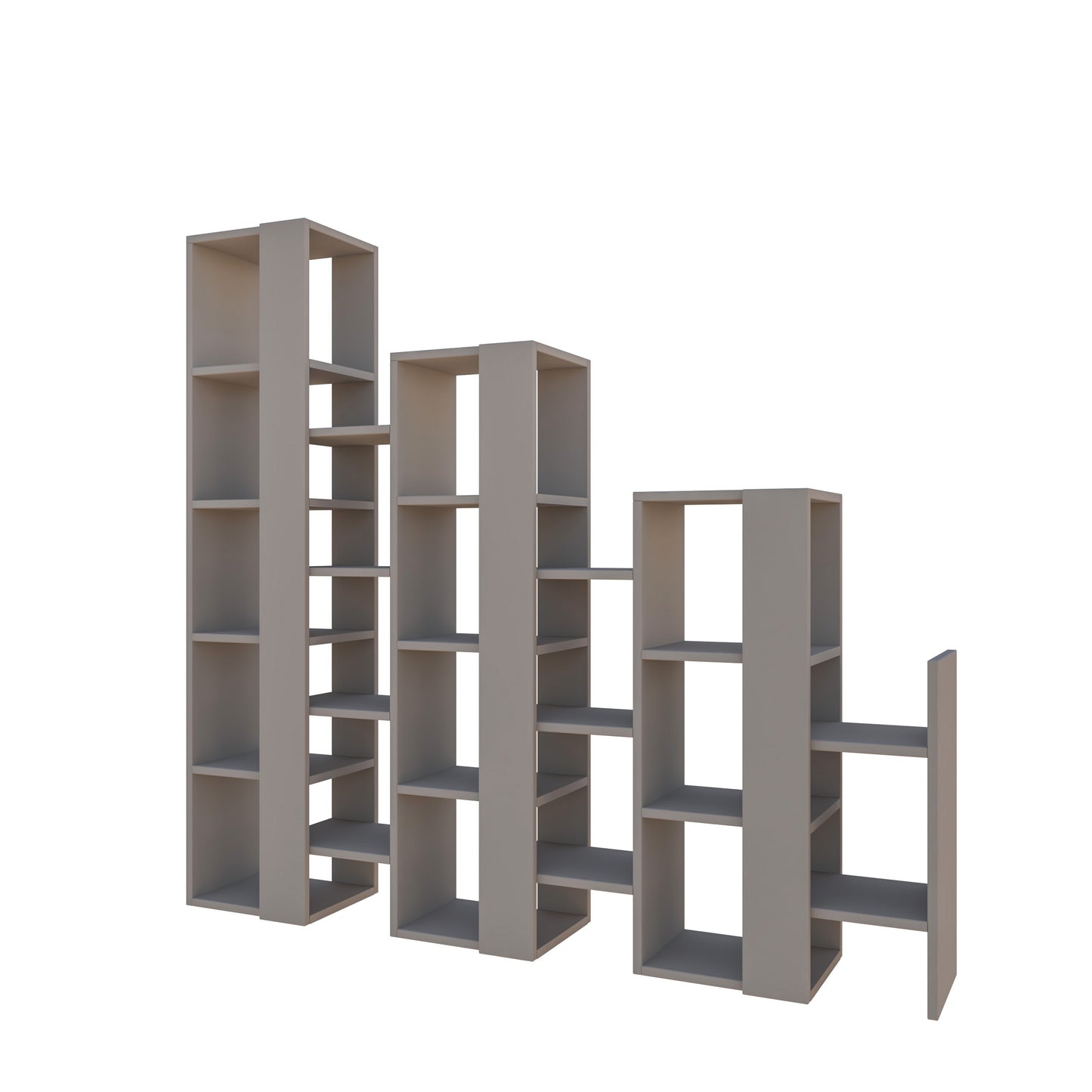 Lift Separator Modern Bookcase Display Unit Room Separator Tall 151cm - Decortie