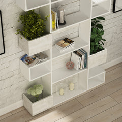 Niho Modern Bookcase Display Unit Room Separator Tall 171cm - Decortie