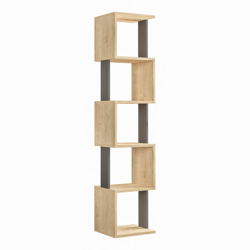 Piri Modern Bookcase Display Unit Tall 161cm - Decortie