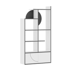 Half Modern Bookcase Display Unit Tall 165cm - Decortie