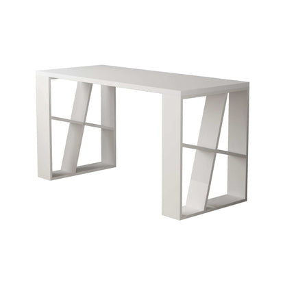 Honey Modern Desk With Bookshelf Legs Width 137cm