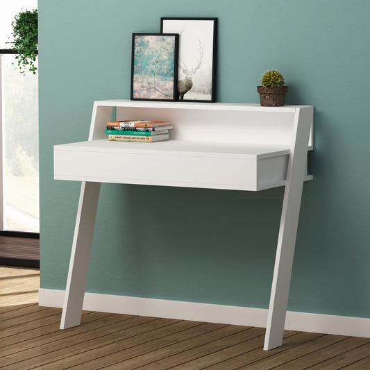 Cowork Modern Desk Wall Mounted With Drawer Width 94cm
