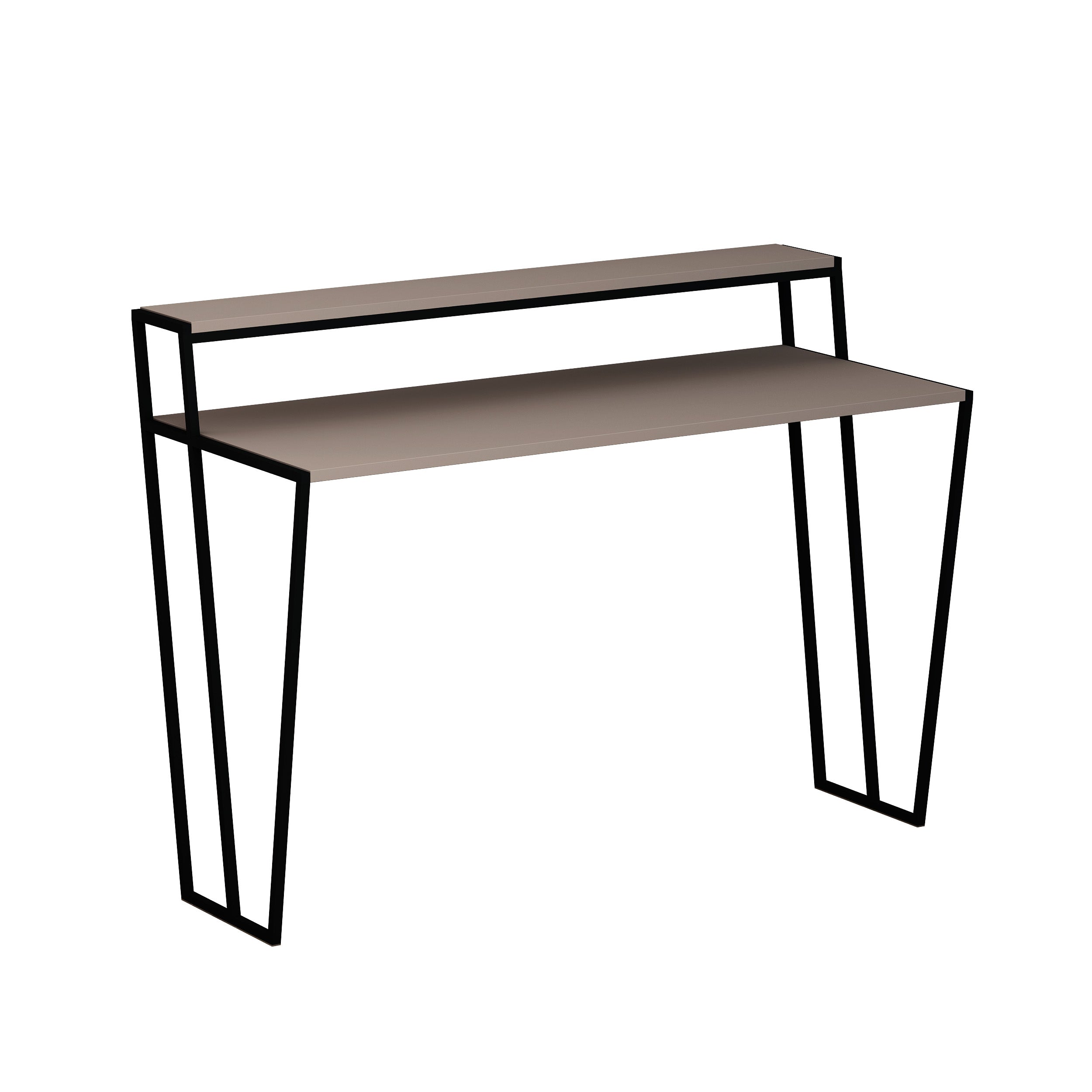 Pal Modern Study Desk With Monitor Stand Width 124cm - Decortie