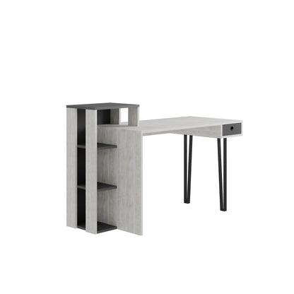 Loyd Study Desk With Drawer And Bookshelves Width 141cm