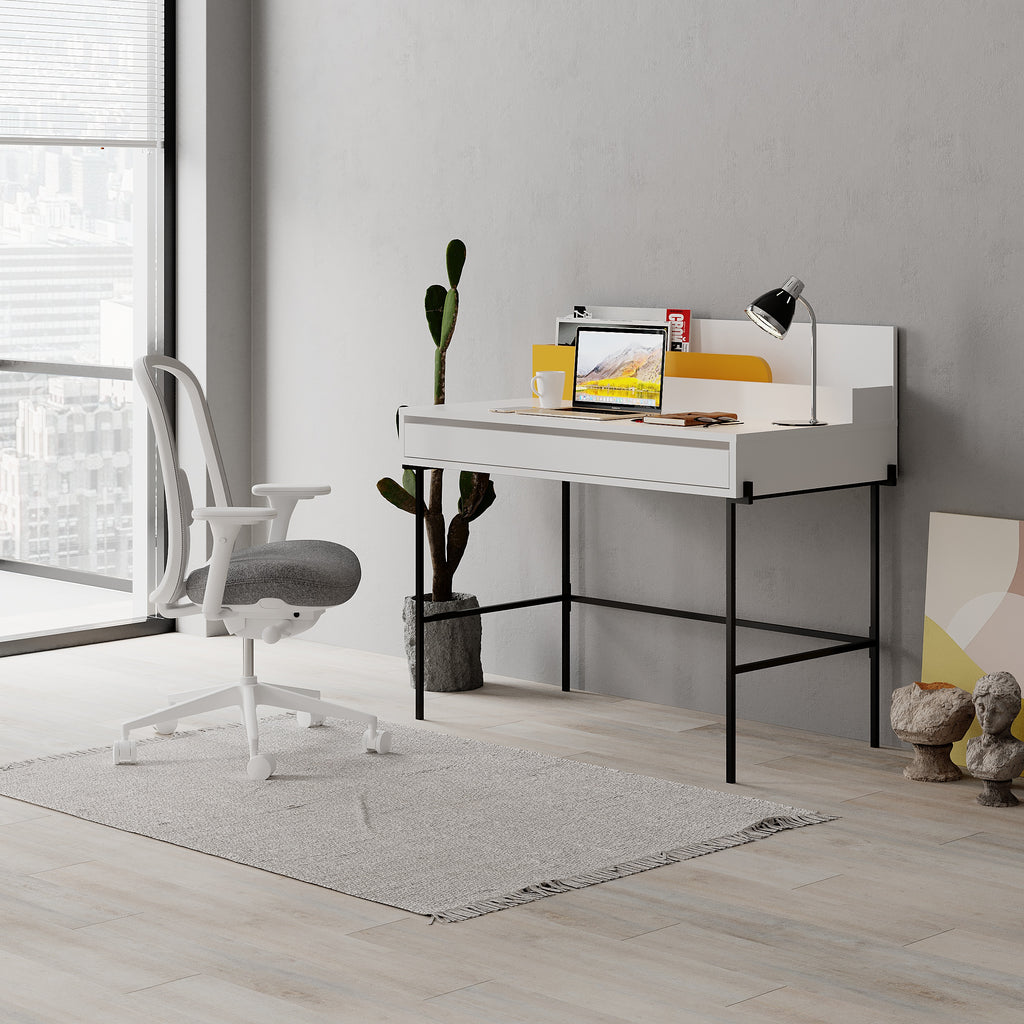 decortie Leila Modern Desk Multipurpose Study Modern Desk Width 110cm