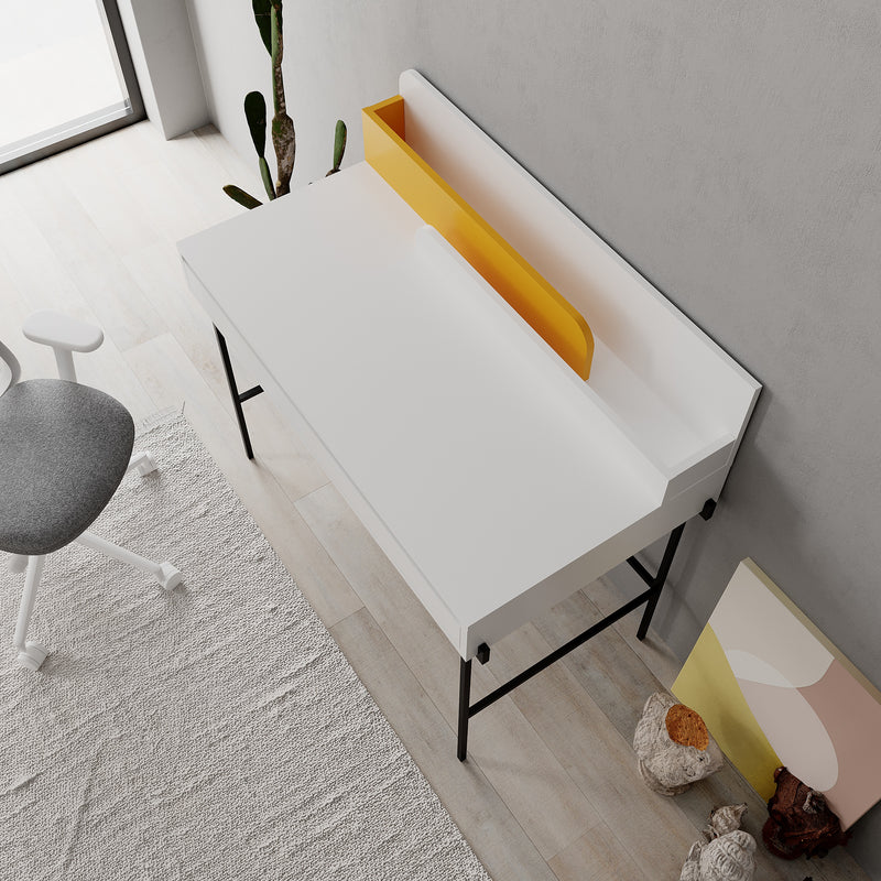 Leila Modern Desk Multipurpose Study Modern Desk Width 110cm - Decortie