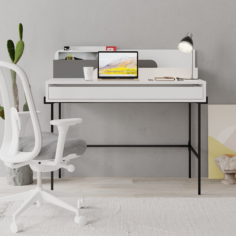 Leila Modern Desk Multipurpose Study Modern Desk Width 110cm - Decortie