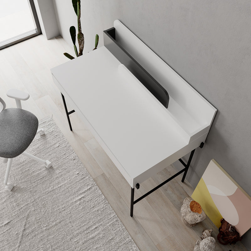 Leila Modern Desk Multipurpose Study Modern Desk Width 110cm - Decortie