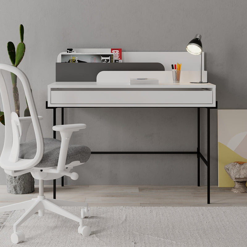 Leila Modern Desk Multipurpose Study Modern Desk Width 110cm - Decortie