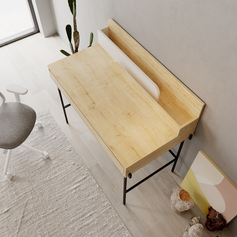 Leila Modern Desk Multipurpose Study Modern Desk Width 110cm - Decortie