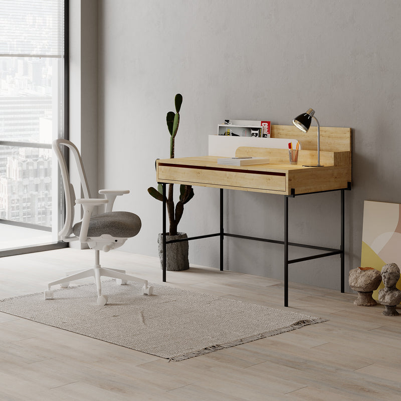 Leila Modern Desk Multipurpose Study Modern Desk Width 110cm - Decortie