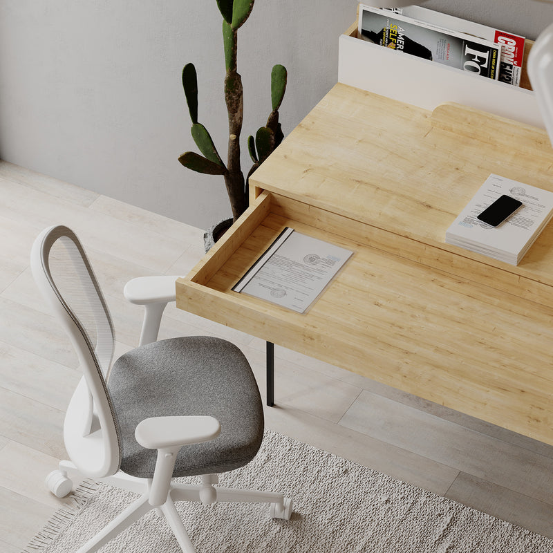 Leila Modern Desk Multipurpose Study Modern Desk Width 110cm - Decortie