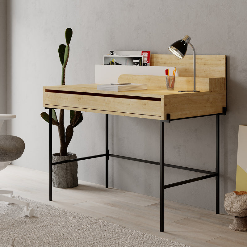 Leila Modern Desk Multipurpose Study Modern Desk Width 110cm - Decortie
