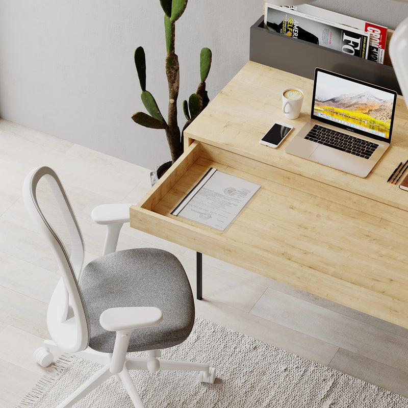 Leila Modern Desk Multipurpose Study Modern Desk Width 110cm - Decortie