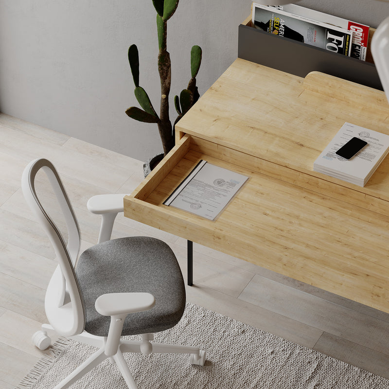 Leila Modern Desk Multipurpose Study Modern Desk Width 110cm - Decortie