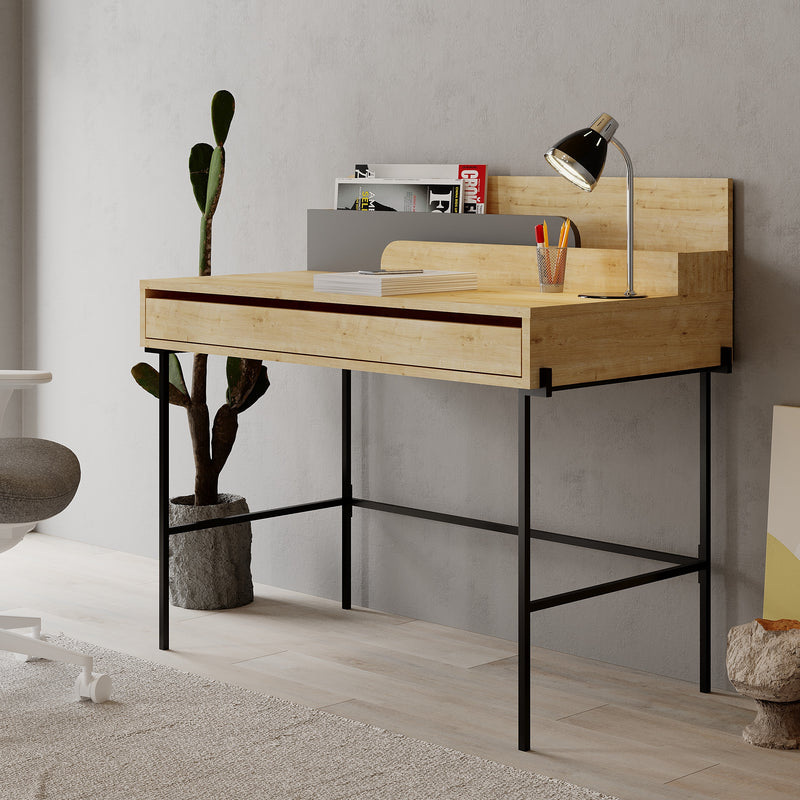 Leila Modern Desk Multipurpose Study Modern Desk Width 110cm - Decortie