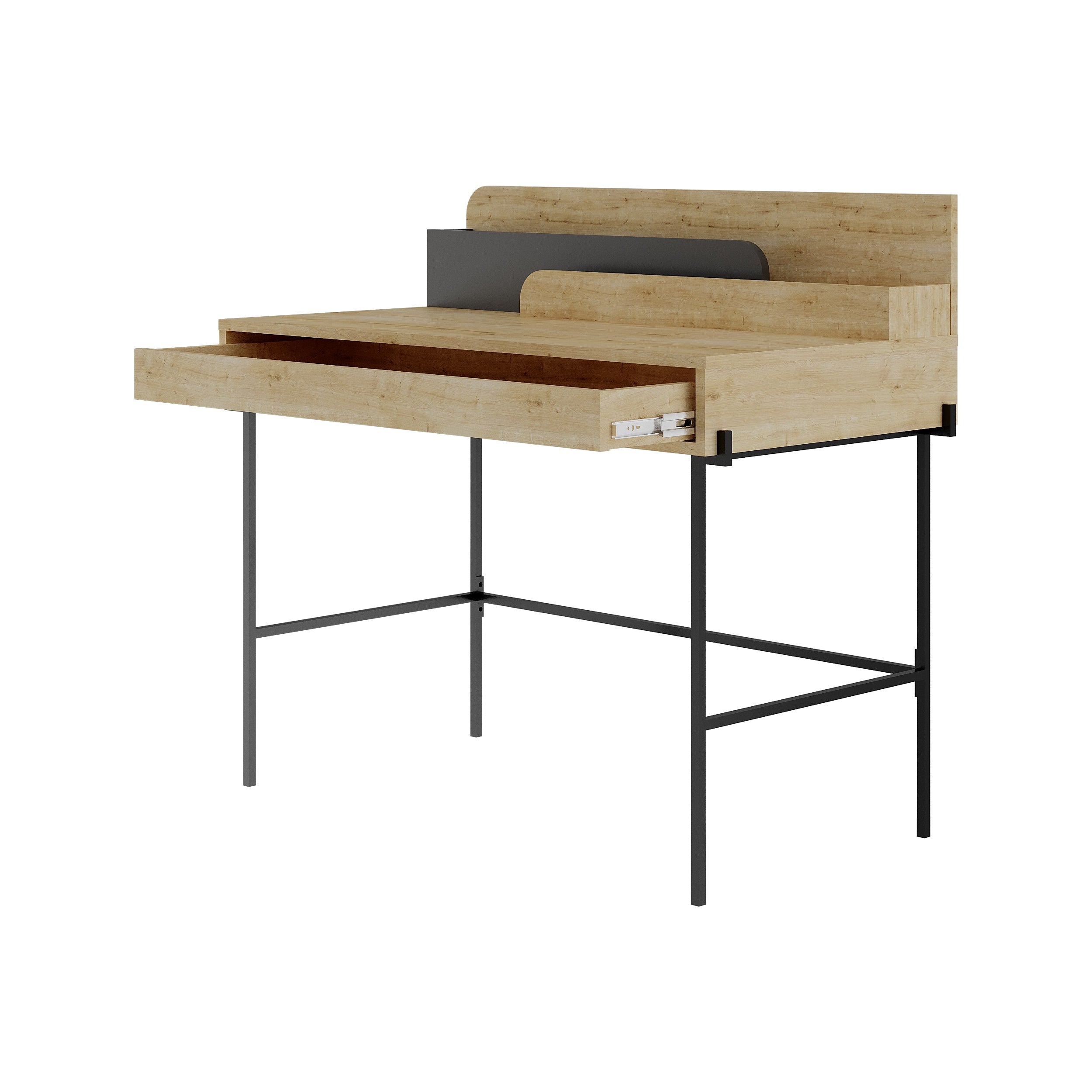 Leila Modern Desk Multipurpose Study Modern Desk Width 110cm - Decortie