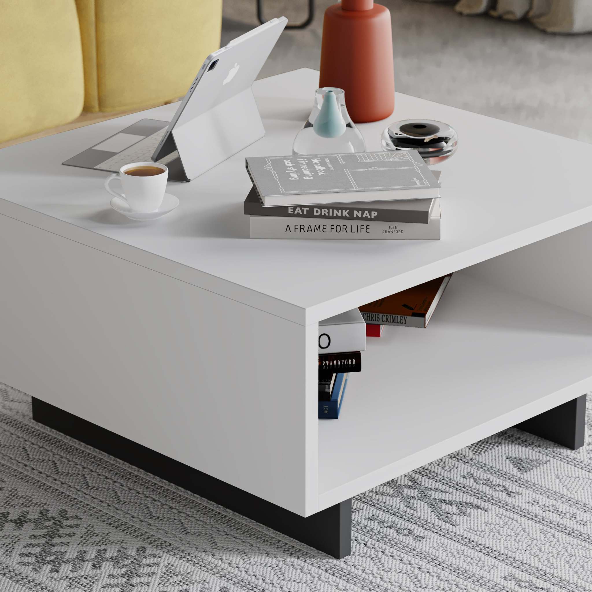 Hola Modern Coffee Table Multipurpose H 32cm - Decortie