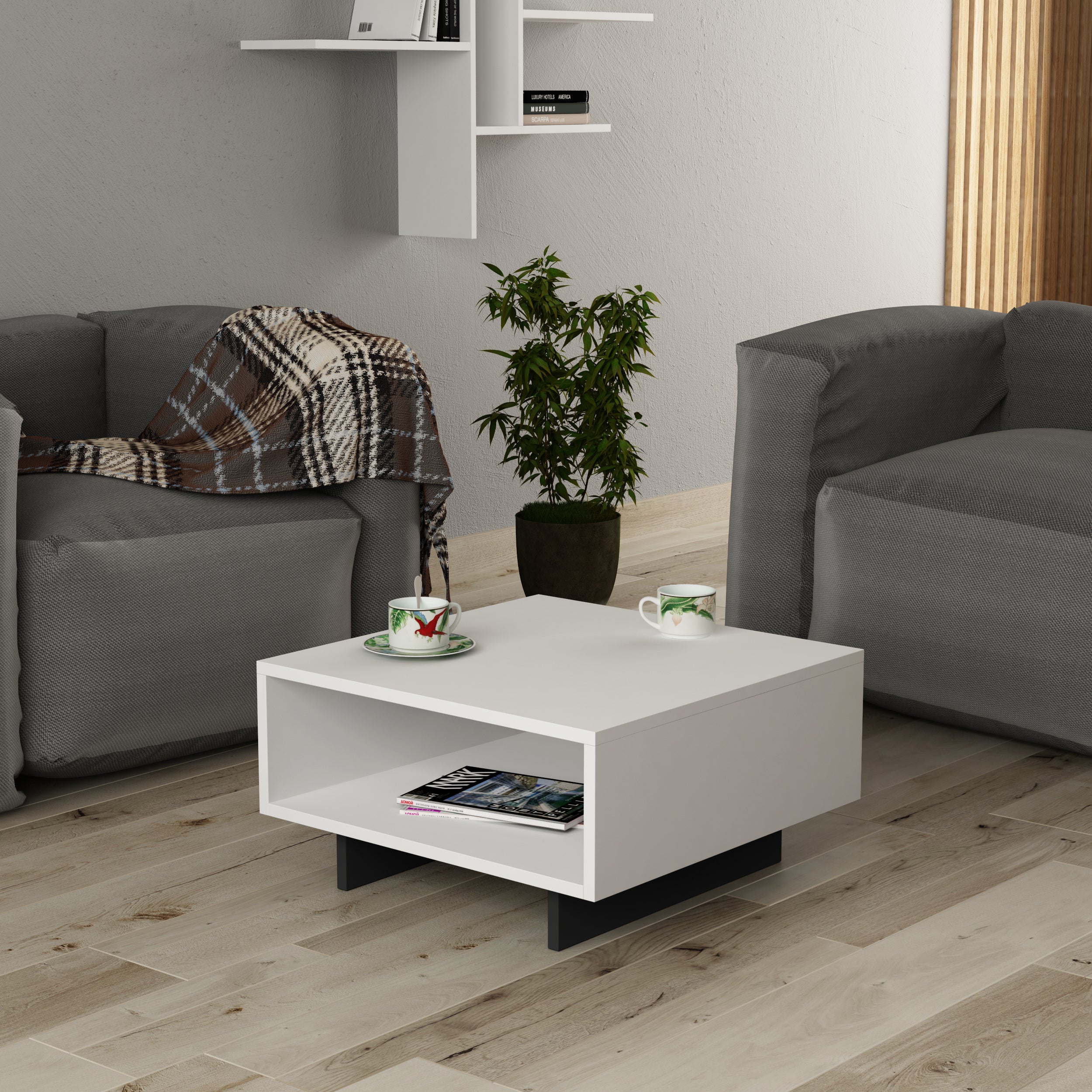 Hola Modern Coffee Table Multipurpose H 32cm - Decortie