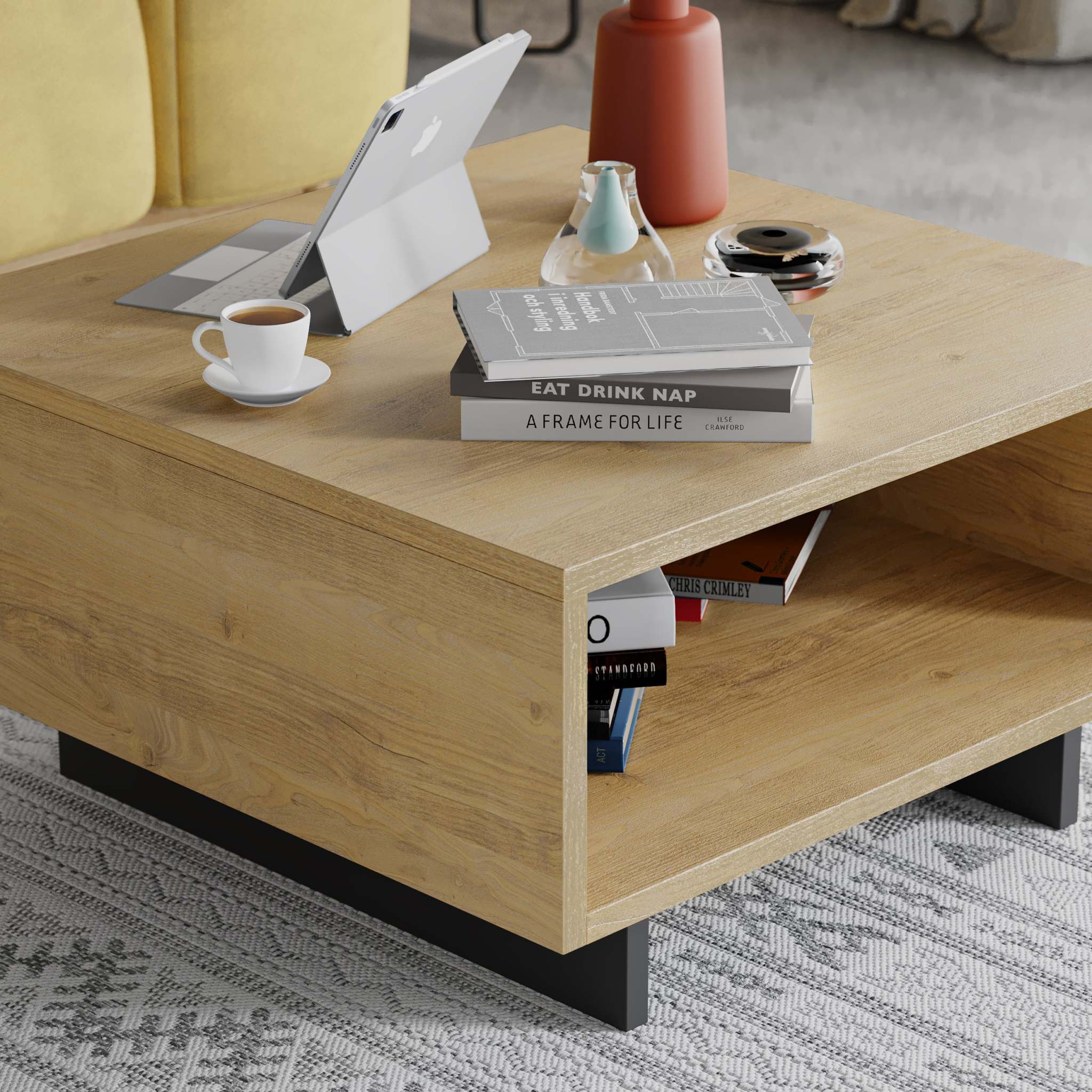 Hola Modern Coffee Table Multipurpose H 32cm - Decortie