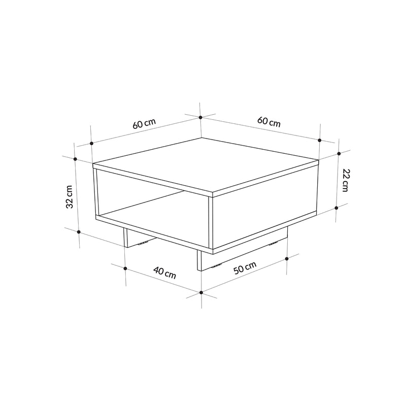 Hola Modern Coffee Table Multipurpose H 32cm - Decortie