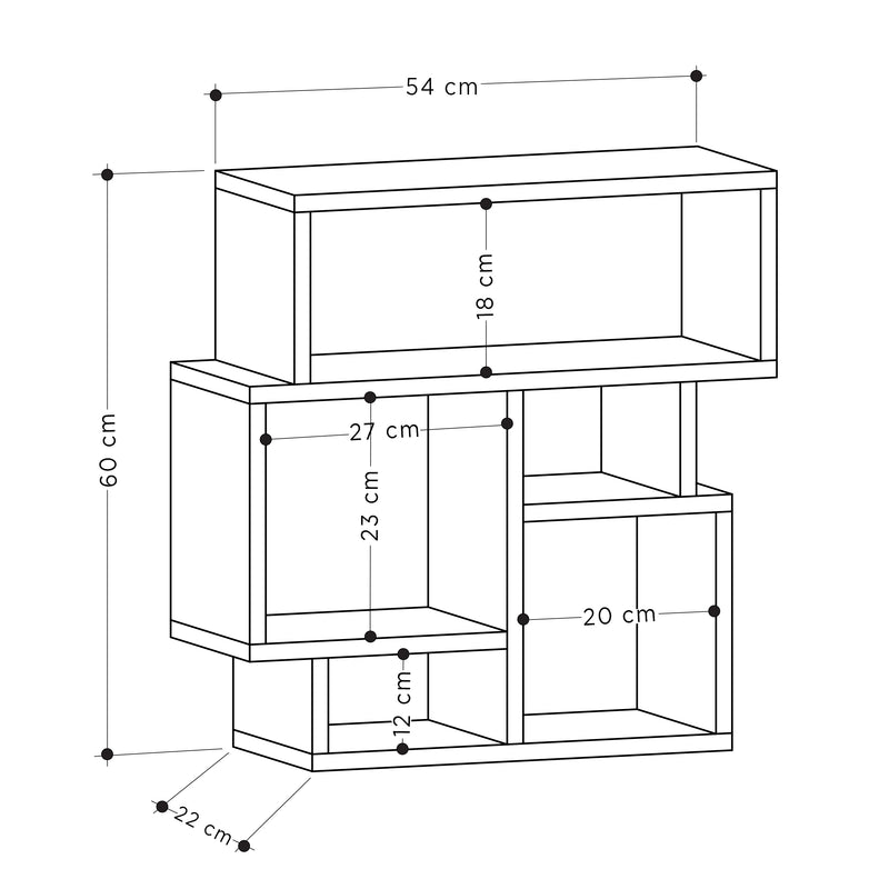 Karma Modern Side End Table Multipurpose With Creativeness H 60.5cm - Decortie