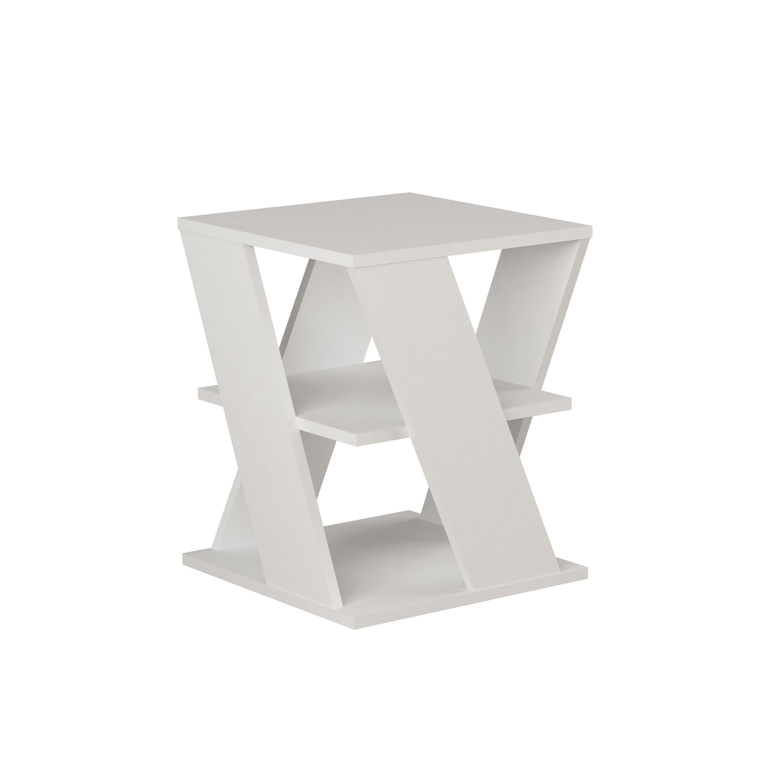 Cyclo Modern Coffee Table Multipurpose H 55cm – White