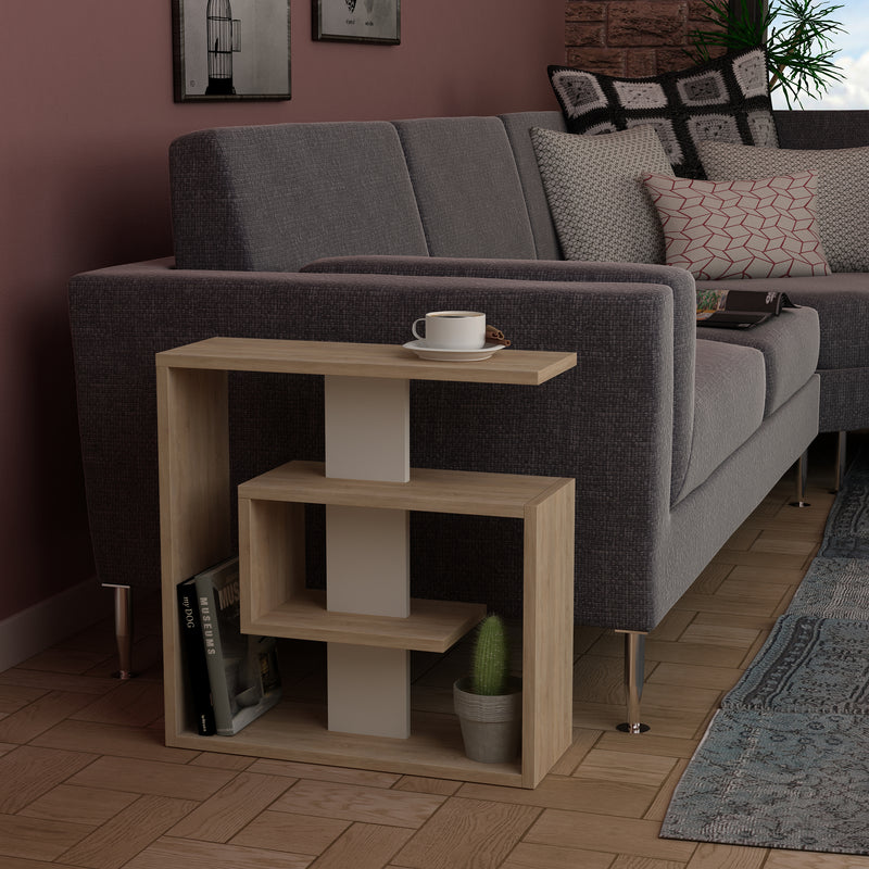 Saly Modern Side End Table Multipurpose With Creativeness H 57cm 3 Tier - Decortie