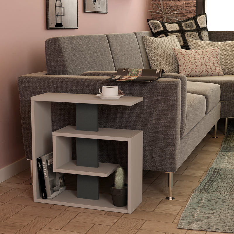 Saly Modern Side End Table Multipurpose With Creativeness H 57cm 3 Tier - Decortie