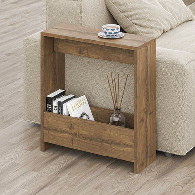 Simpi Side Table with Magazine Rack – Compact Modern End Table for Small Spaces