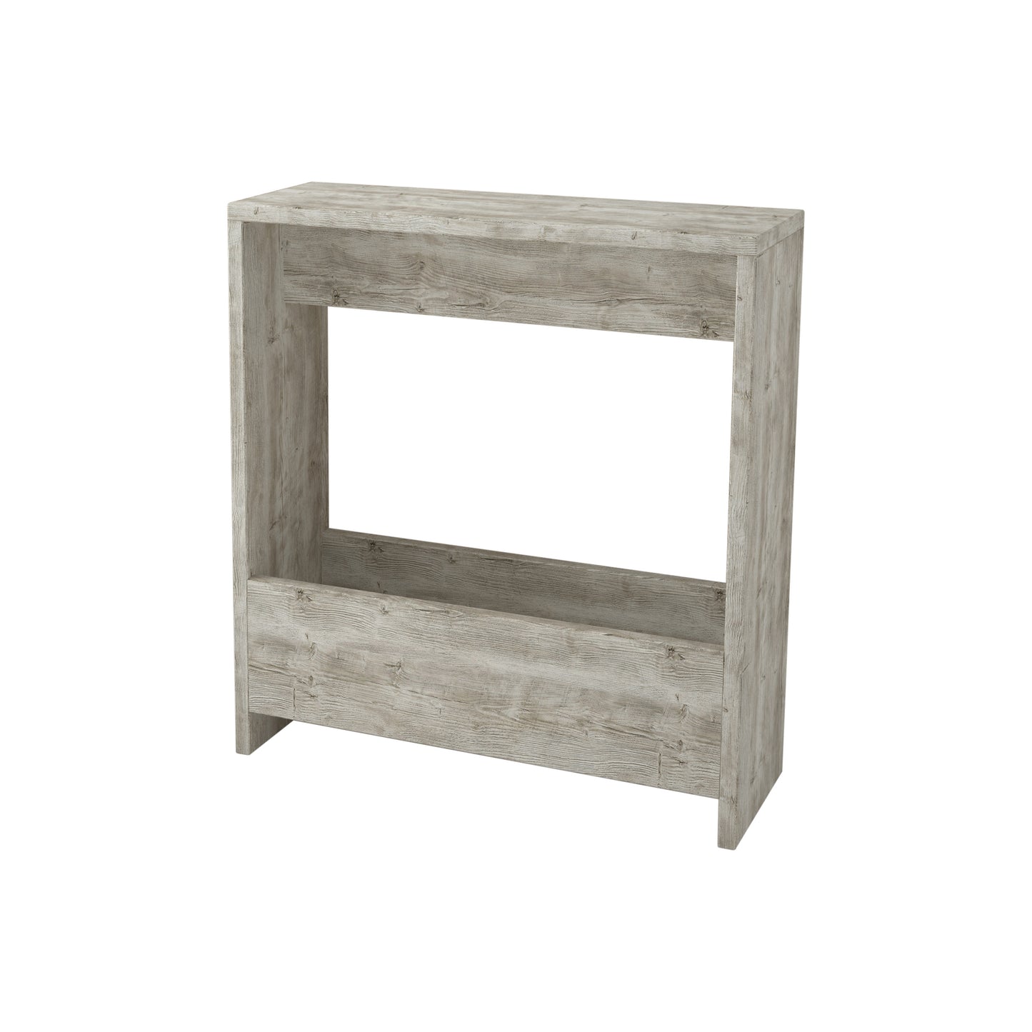 Simpi Modern Side End Table Mocha Grey Multipurpose With Creativeness H 60cm 2 Tier