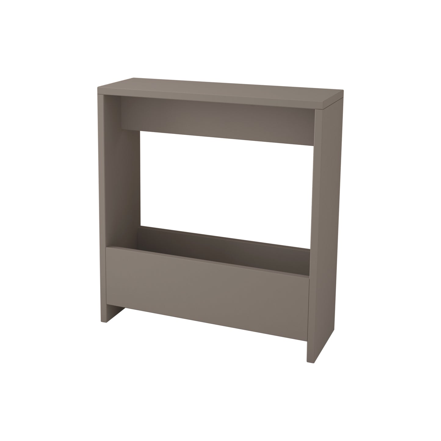 Simpi Modern Side End Table Mocha Grey Multipurpose With Creativeness H 60cm 2 Tier