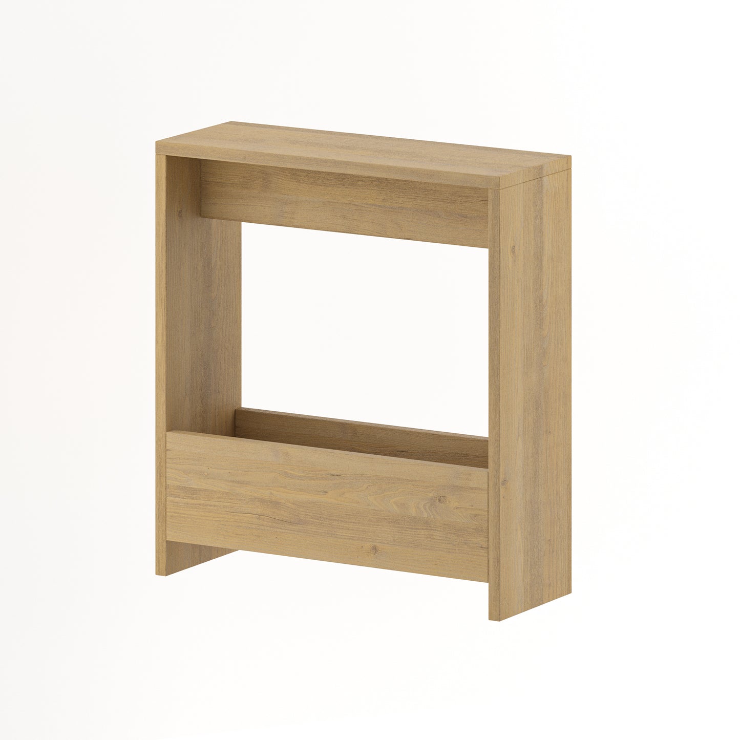 Simpi Modern Side End Table Mocha Grey Multipurpose With Creativeness H 60cm 2 Tier