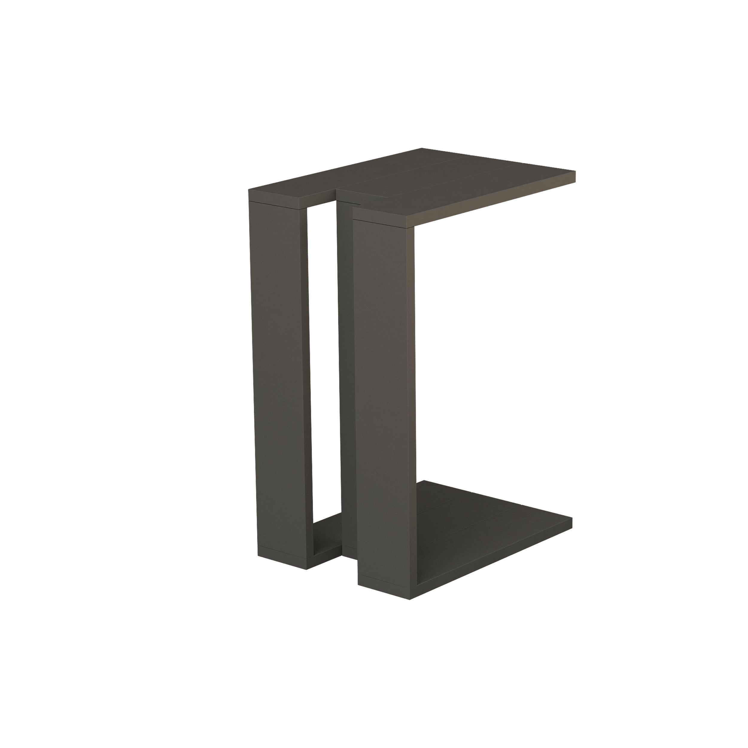 Muju Modern C Shape Table Multipurpose H 57cm – Anthracite