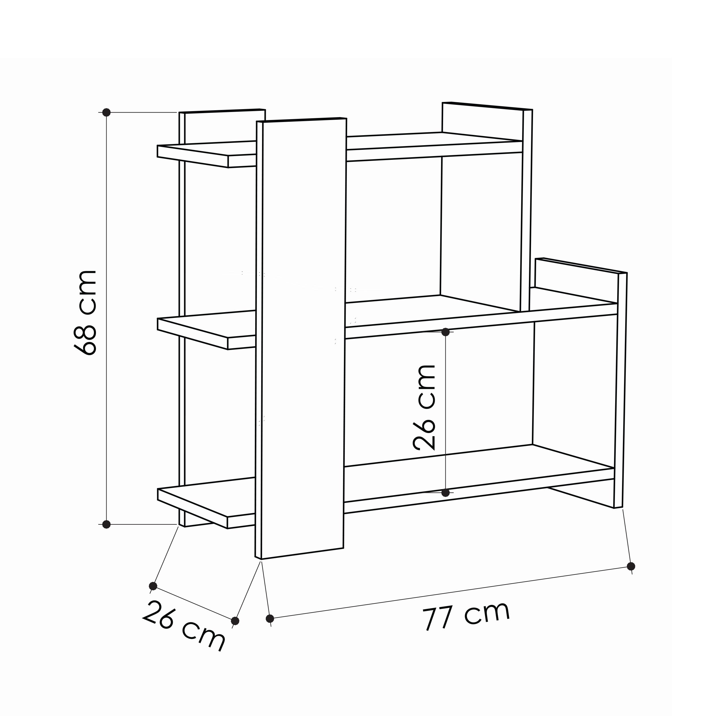 Mua Modern Side End Table Multipurpose With Creativeness H 68cm - Decortie