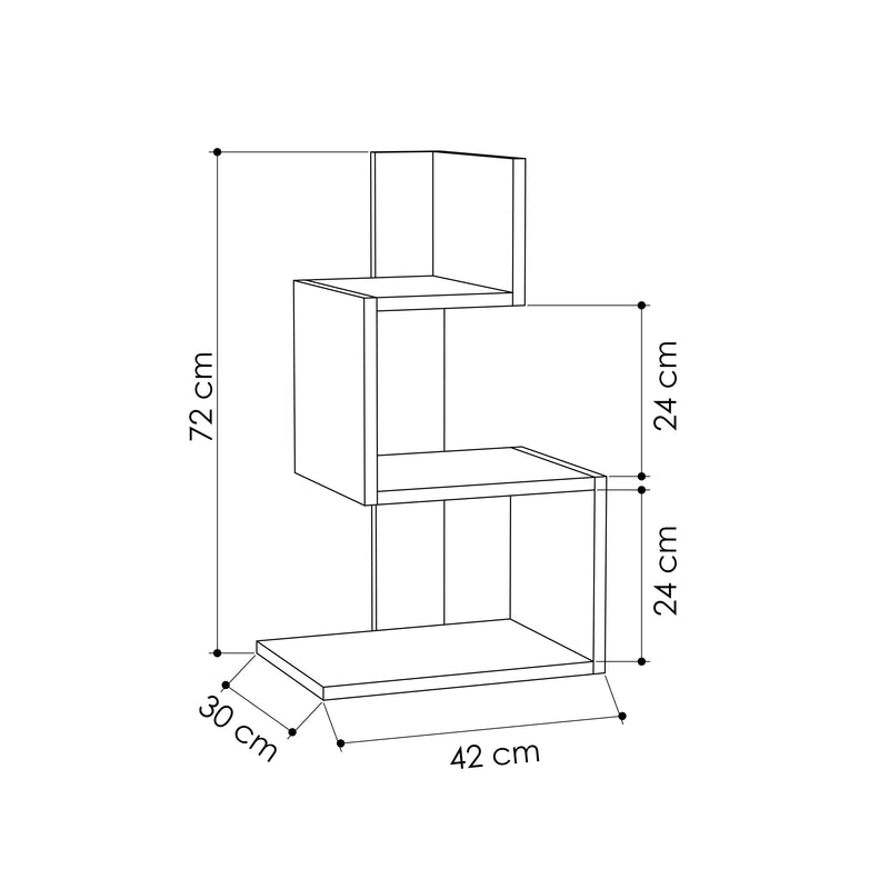 Rosie Modern Side End Table Multipurpose With Creativeness H 72cm - Decortie