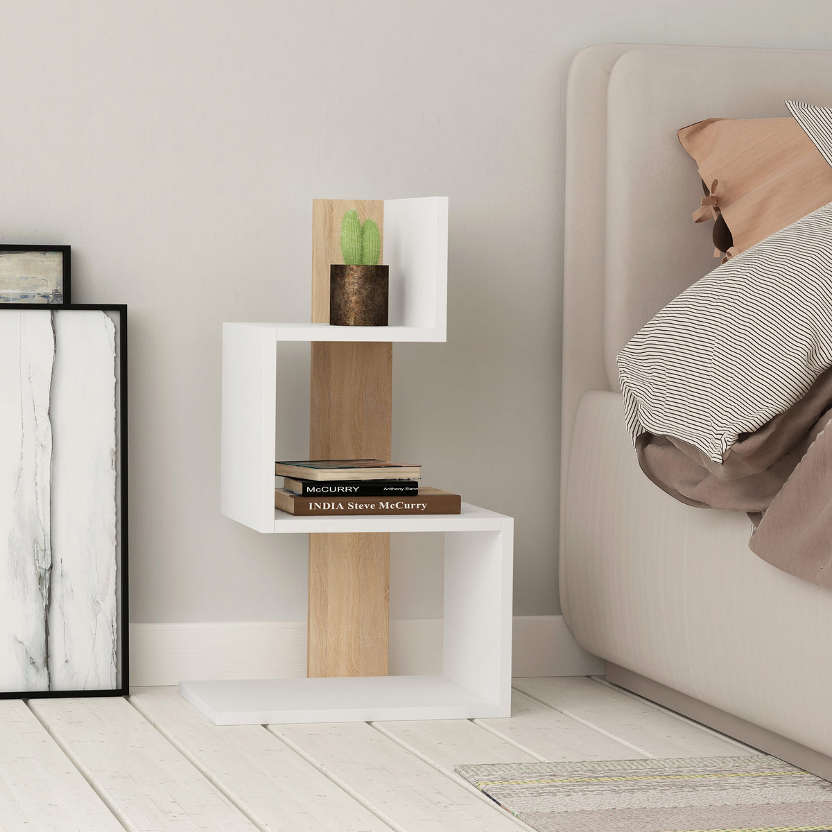 Rosie Modern Side End Table Multipurpose With Creativeness H 72cm - Decortie