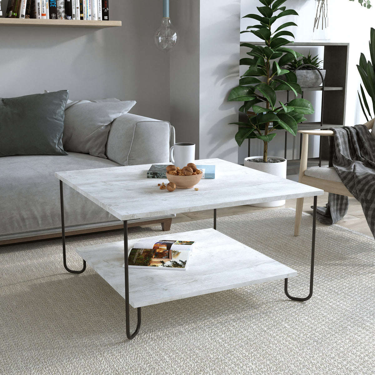 Marbo Modern Coffee Table Multipurpose H 45cm – Ancient White