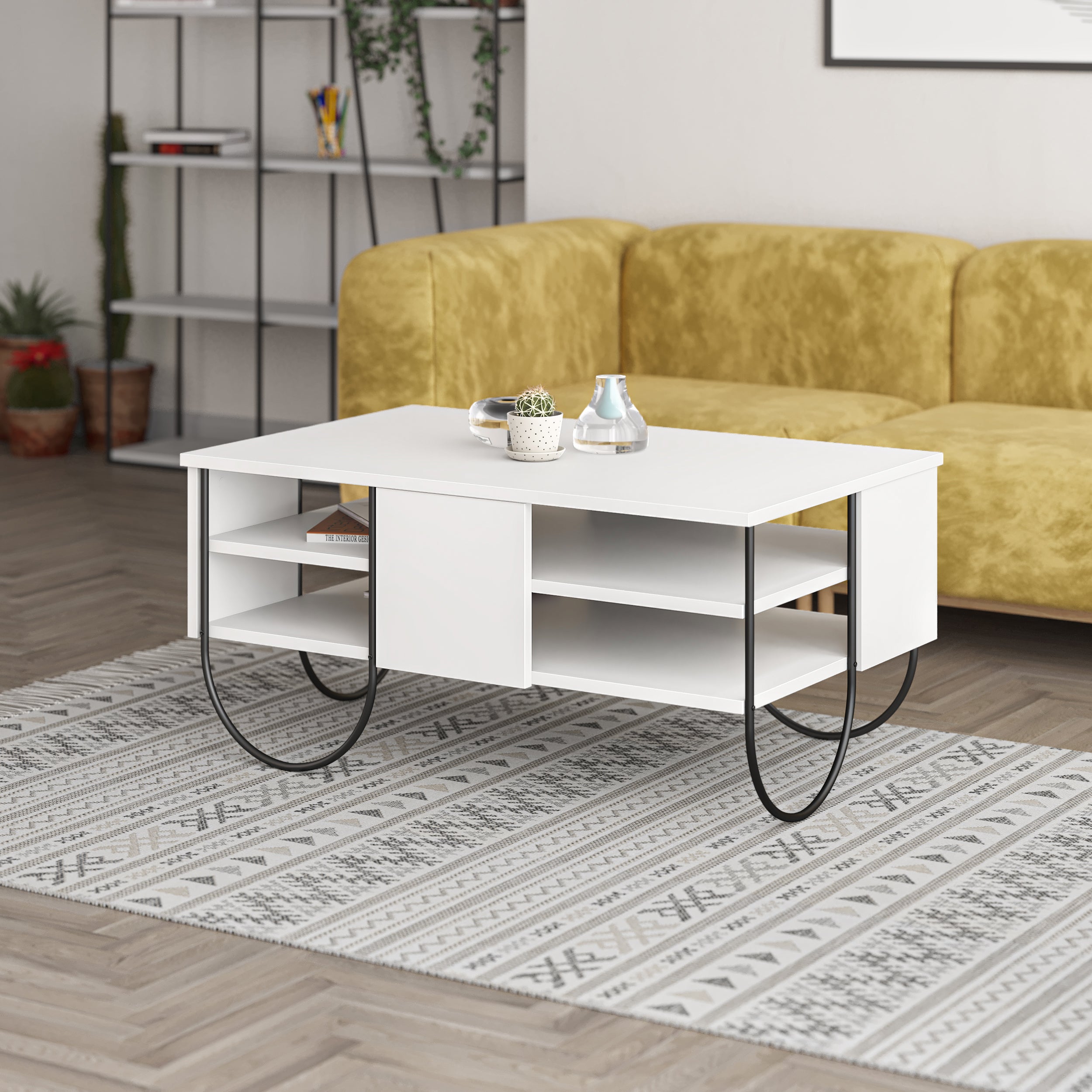 Norfolk Modern Coffee Table Multipurpose H 43.6cm - Decortie