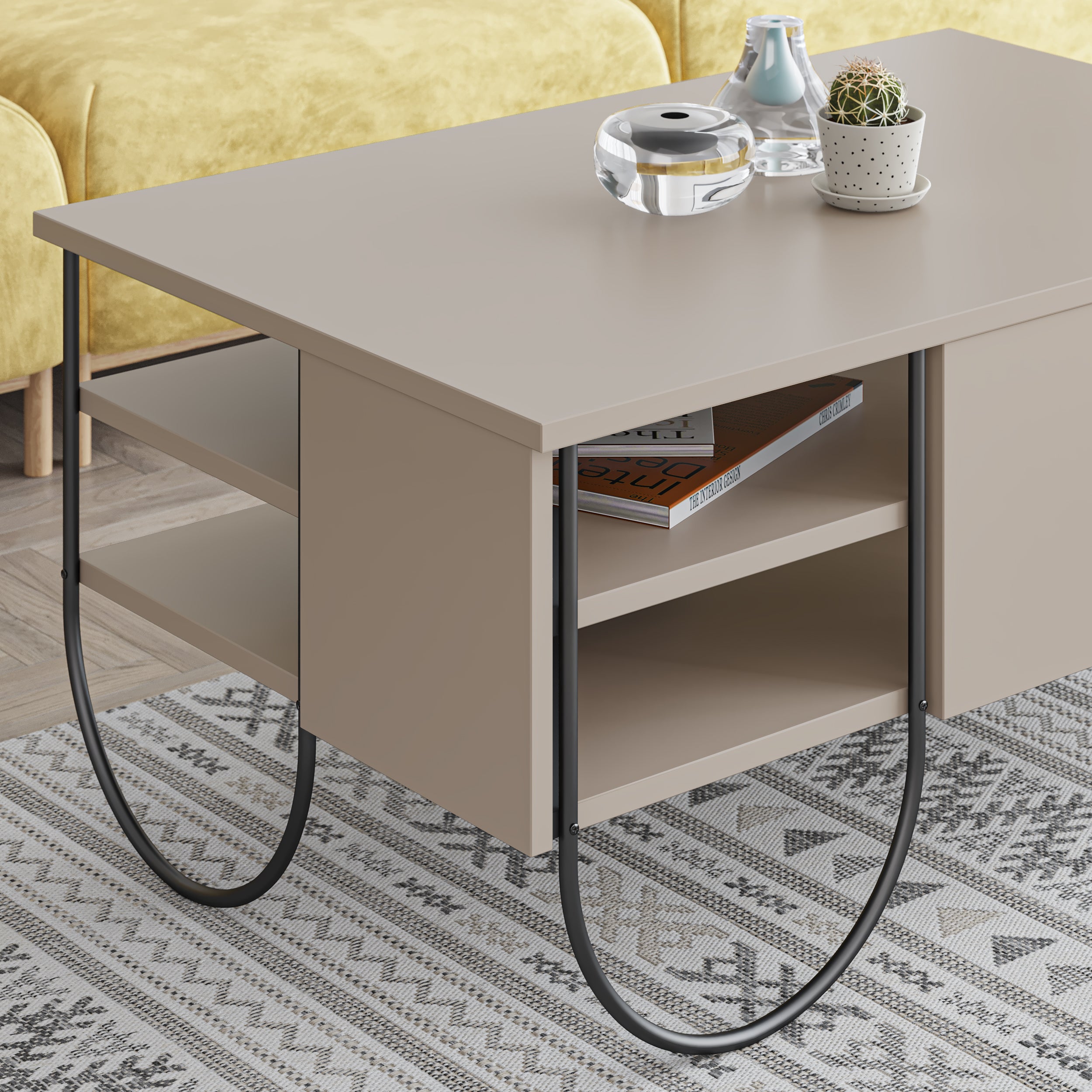 Norfolk Modern Coffee Table Multipurpose H 43.6cm - Decortie