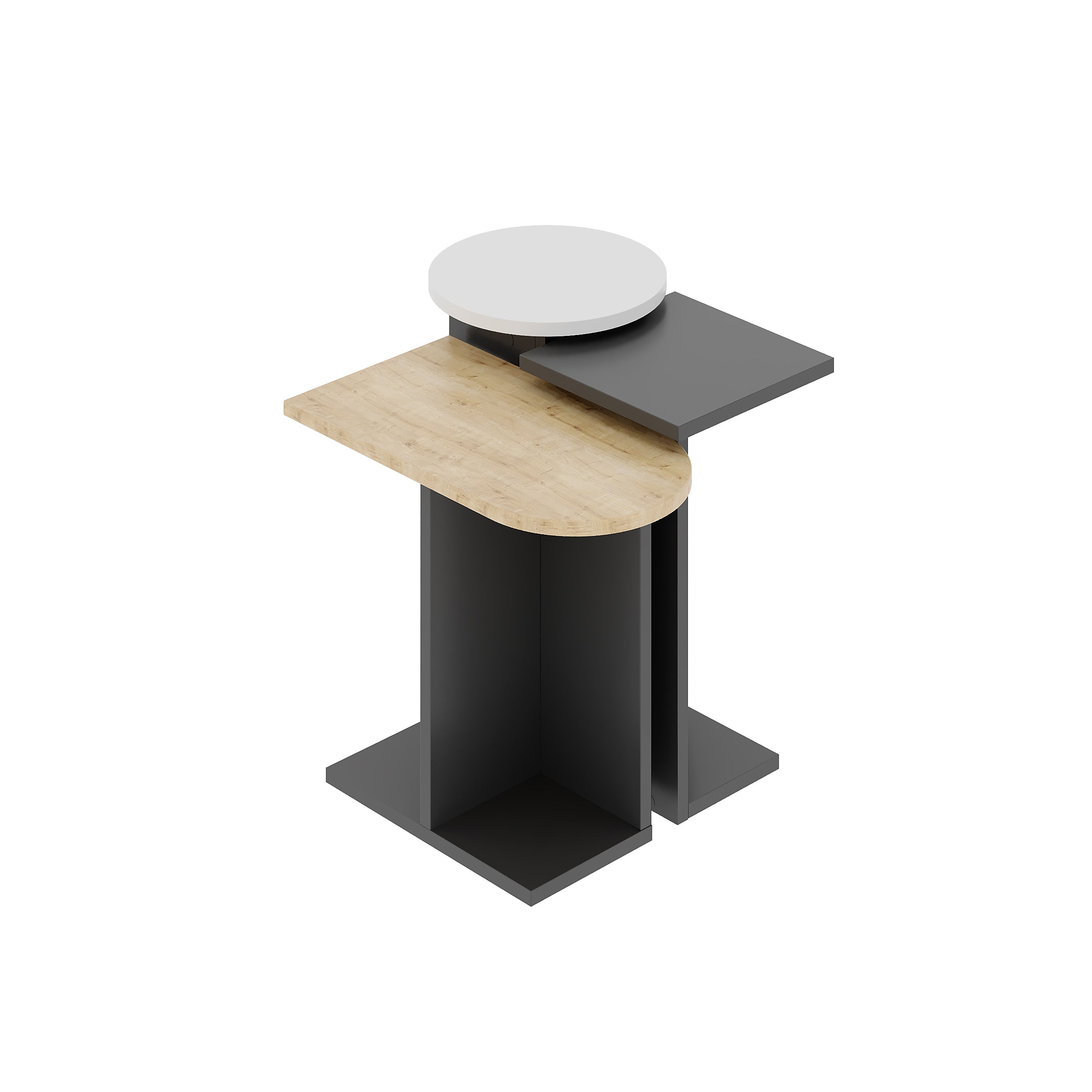 Mund Modern Side End Table Multipurpose With Creativeness H46cm