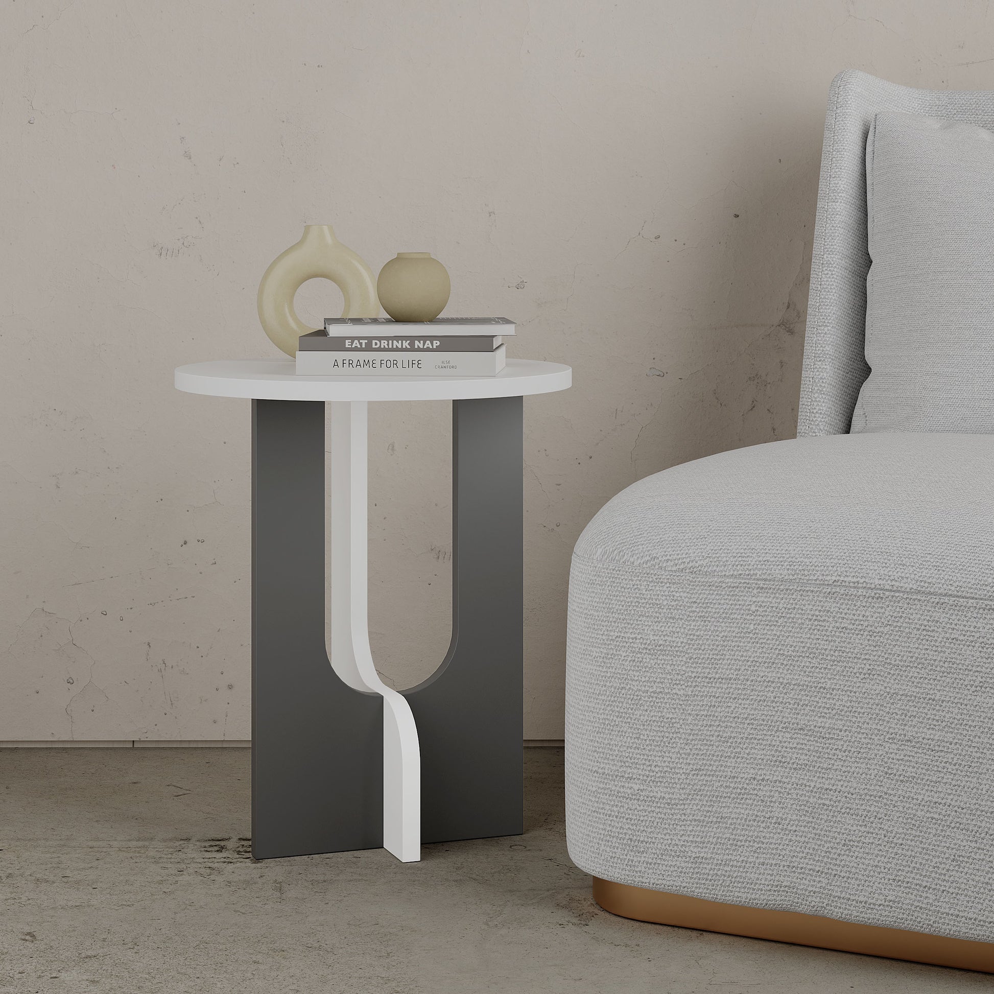  Luna Modern Side End Table Multipurpose With Creativeness H 47cm