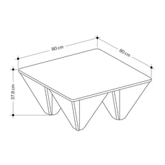 Diamond Modern Coffee Table Multipurpose H 38cm